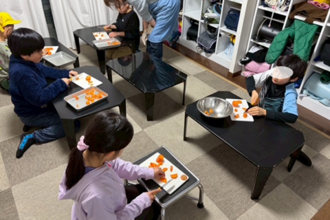 上級生昼食づくり